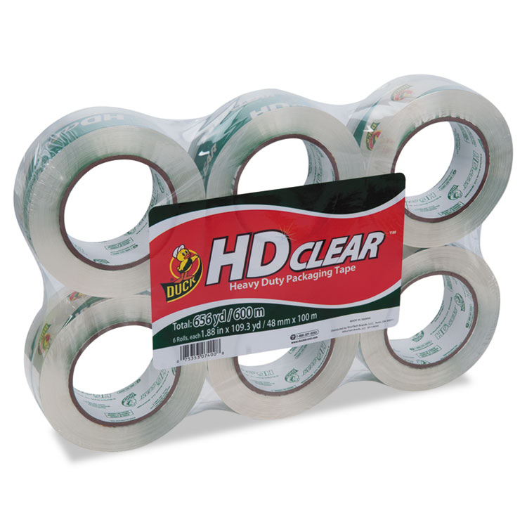 HeavyDuty Carton Packaging Tape, 1.88" x 110 yards, Clear, 6/Pack ELEVATE Marketplace