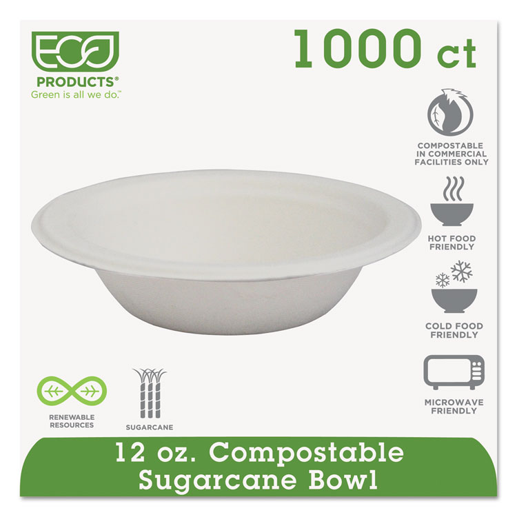 ECOEPBL12 EcoProducts® EPBL12 Renewable and Compostable Sugarcane