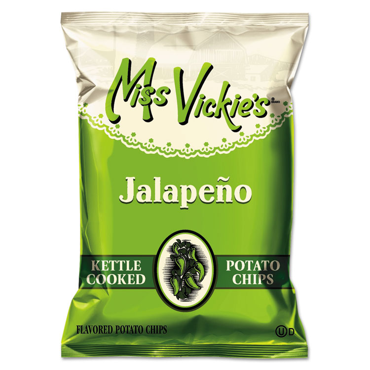 LAY44441 Miss Vickie's® 44441 Kettle Cooked Jalapeno Potato Chips, 1.