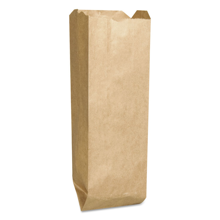 Quart Paper Liquor Bag, 35lb Kraft, Standard 4 1/4 X 2 1/2 X 16, 2000