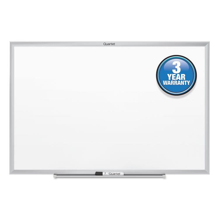 Classic Melamine Whiteboard, 36 x 24, Silver Aluminum Frame ELEVATE