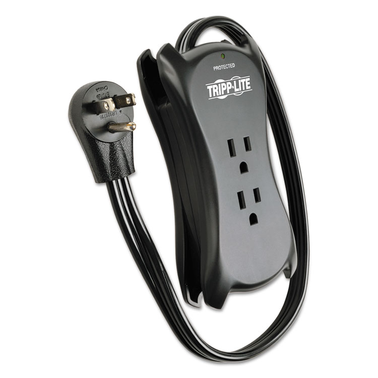 Protect It! TravelSize Surge Protector, 3 Outlets/2 USB, 1.5 ft Cord, 1050 J TRPTRAVELER3USBES