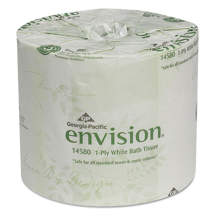 OnePly Toilet Tissue, 1210 Sheets/Roll, 80 Rolls/Carton ELEVATE