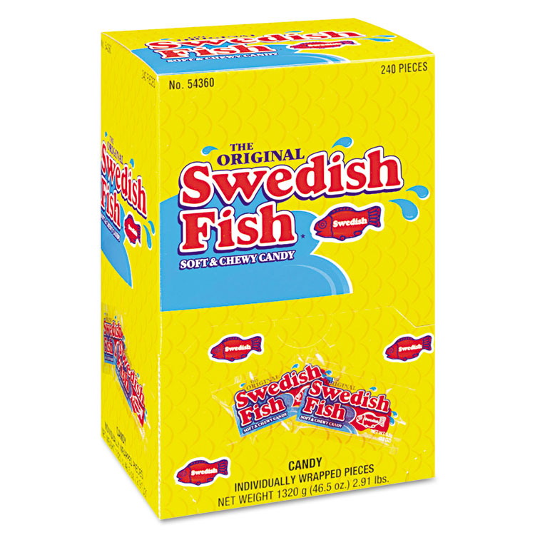 CDB43146 Swedish Fish® 43146 GrabandGo Candy Snacks In Reception