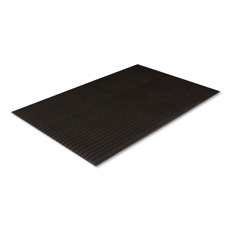 Ribbed Vinyl AntiFatigue Mat, 36 X 60, Black ELEVATE Marketplace