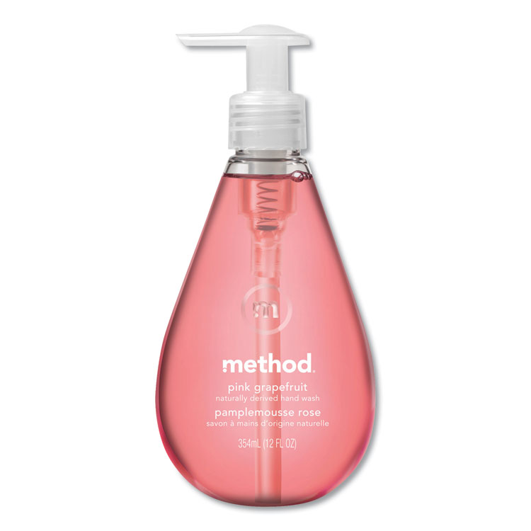 MTH00039 Method® 00039 Gel Hand Wash, Pink Grapefruit, 12 oz Pump