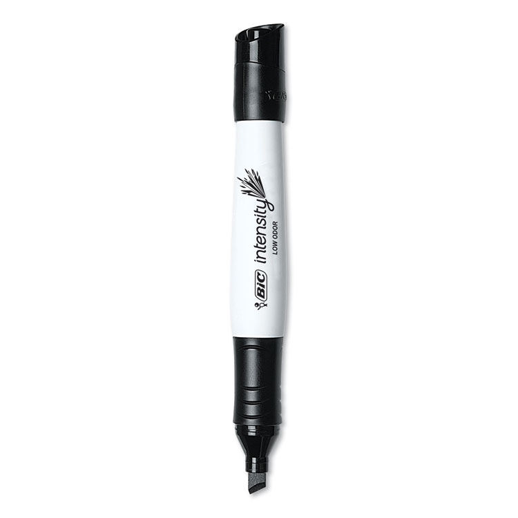Intensity Low Odor Chisel Tip Dry Erase Marker, Broad Chisel Tip, Black