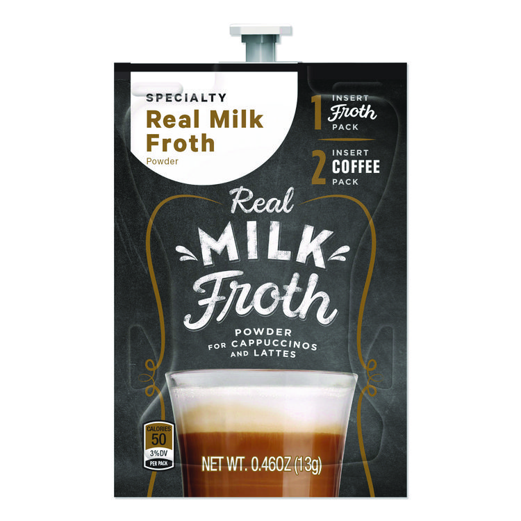 FLAVIA Real Milk Froth Freshpacks, 0.46 oz Packet, 72 Packets/Carton