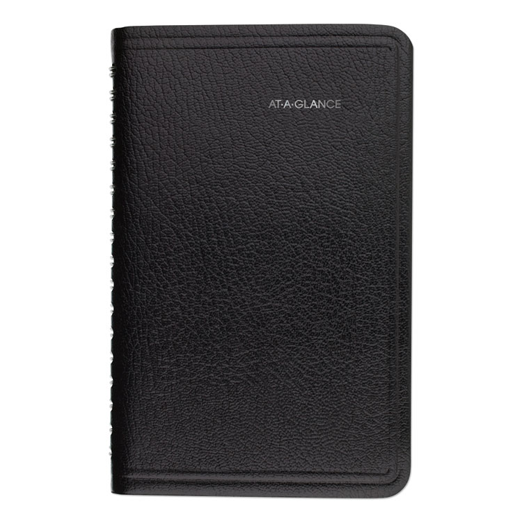 Day Minder G235 G250 2023 -2017 Aagg25000 | At-A-Glance® G250-00 Dayminder Weekly Pocket Appointment Book With Telephone/Address Section, 6 X 3.5, Black Cover, 12-Month (Jan To Dec): 2022 | Hill & Markes
