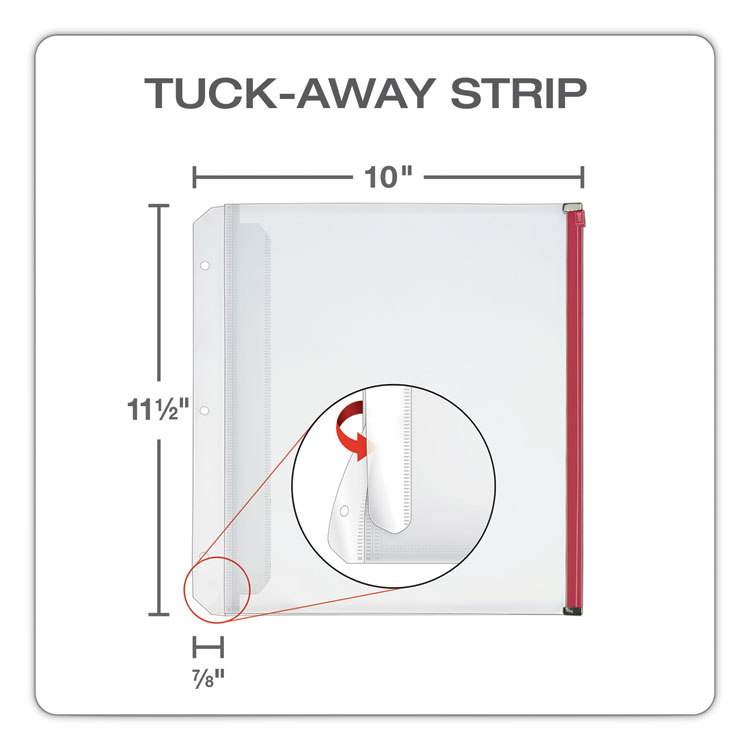 CRD14650 Cardinal® 14650 Expanding Zipper Binder Pocket, 8.5 x 11