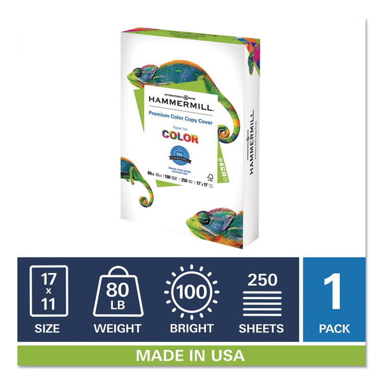 HAM120037 Hammermill® 120037 Premium Color Copy Cover, 100 Bright