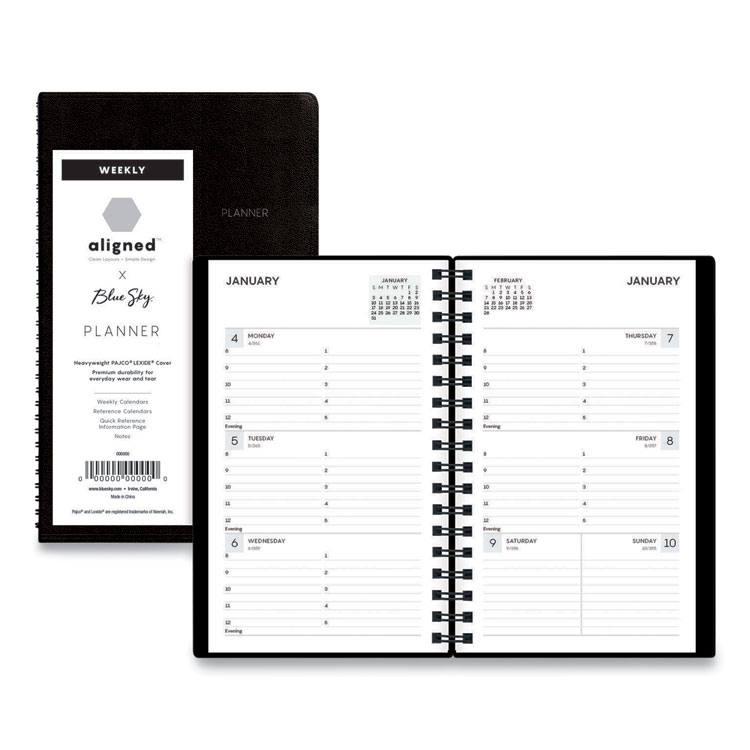 Day Minder G235 G250 2023 -2017 Aagg25000 | At-A-Glance® G250-00 Dayminder Weekly Pocket Appointment Book With Telephone/Address Section, 6 X 3.5, Black Cover, 12-Month (Jan To Dec): 2022 | Hill & Markes