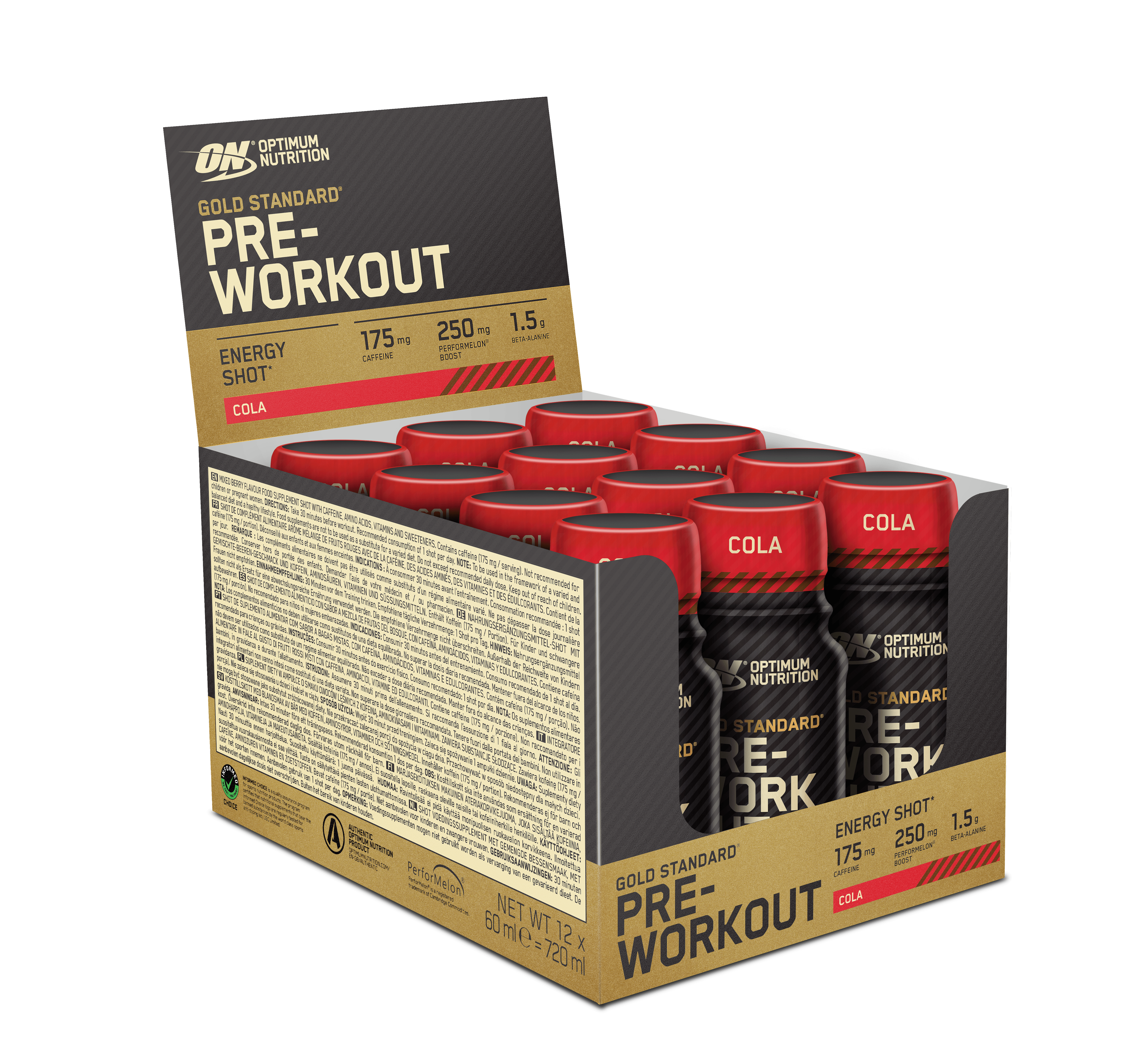 Gold Standard PreWorkout Shot Optimum Nutrition UK