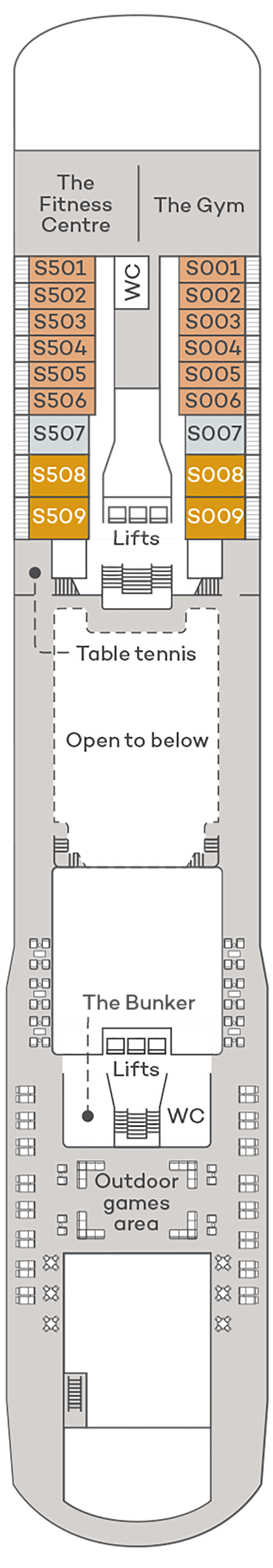 Spirit of Adventure Deck Plans Cruise