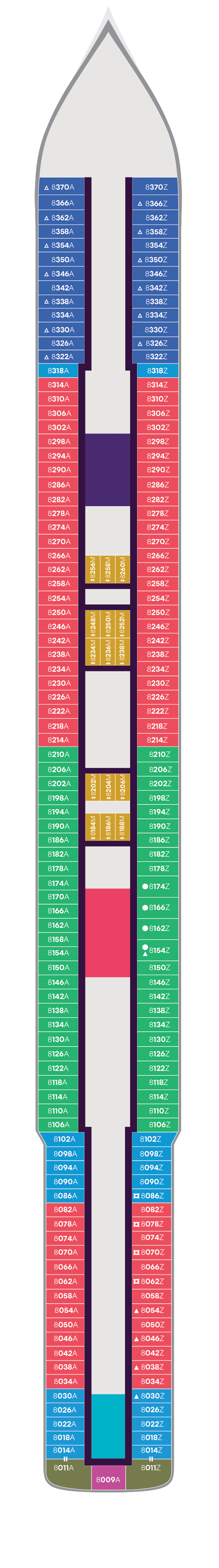 Resilient Lady Deck Plans Cruise