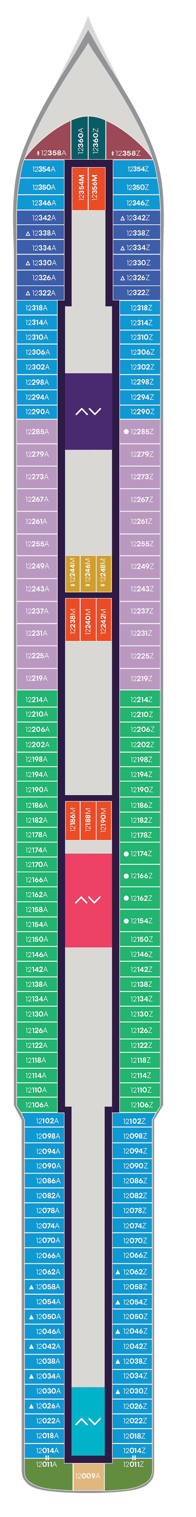 Resilient Lady Deck Plans Cruise