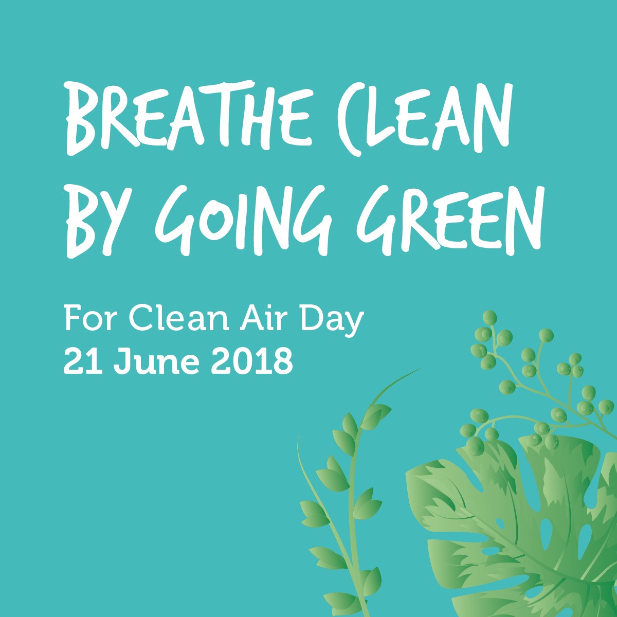 Breathe clean by going green in Leeds for Clean Air Day 2018
