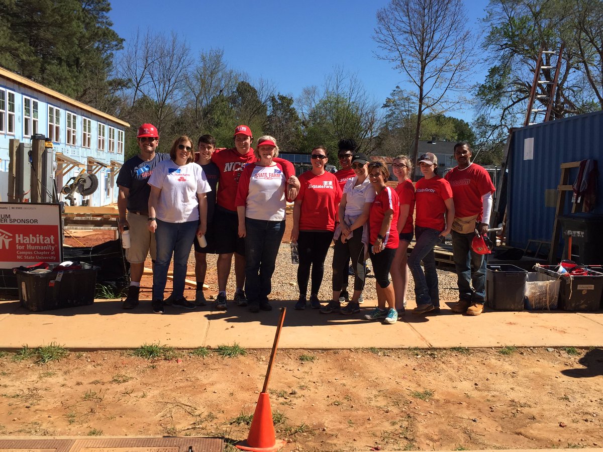 Habitat for Humanity and NC State build a neighborhood State Farm
