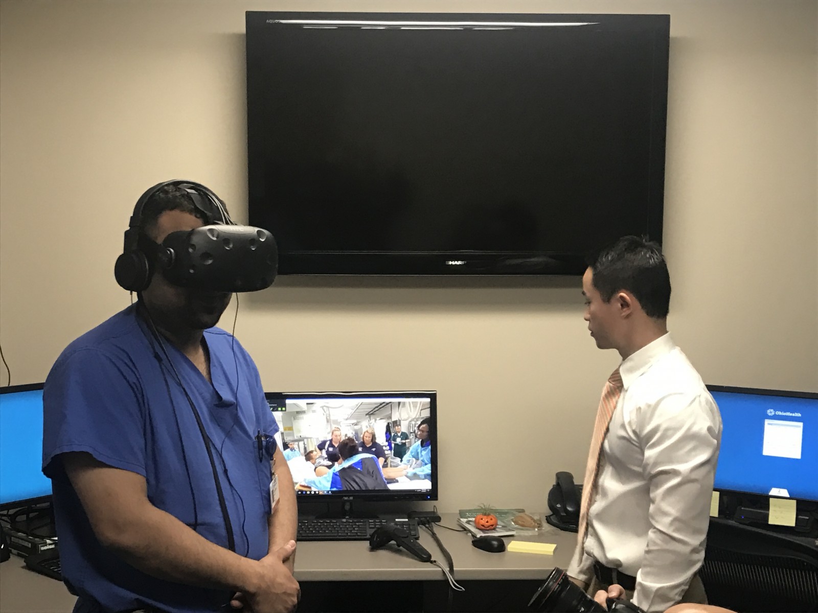 Columbus Dispatch Virtual reality aids medical trauma training
