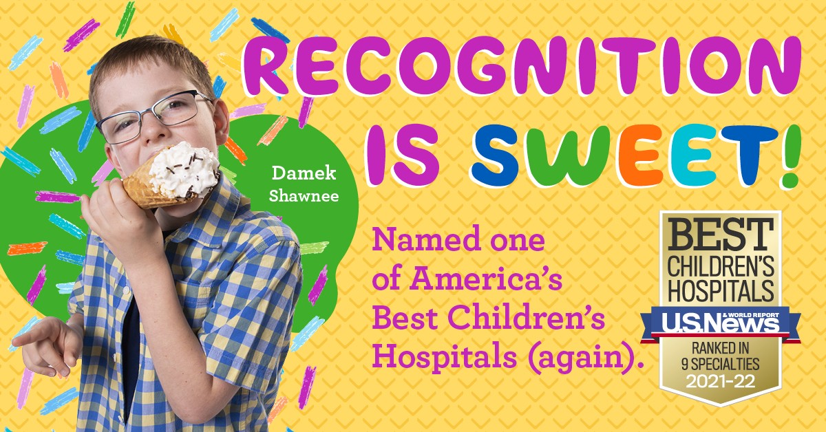 Children's Mercy Recognized as a Top Pediatric Hospital by U.S. News