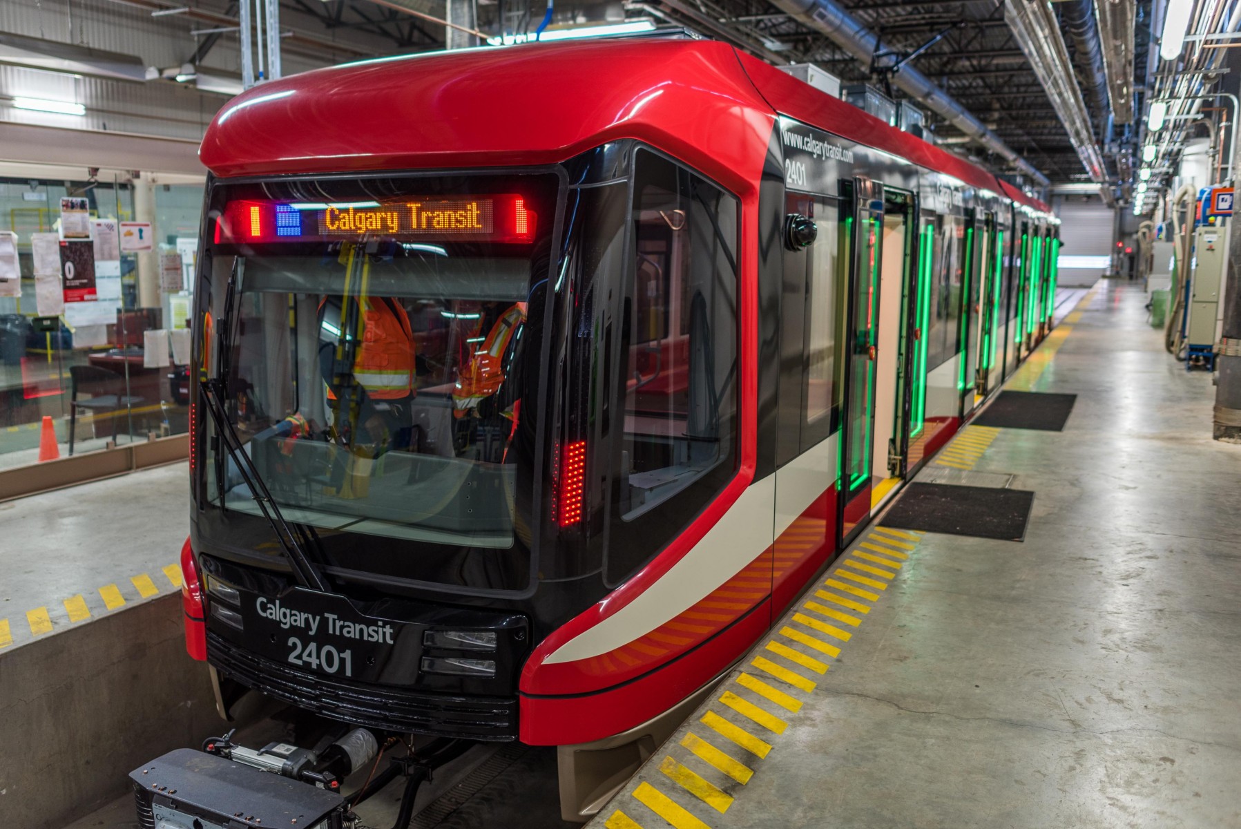 Calgary Transit first “Mask” CTrain car