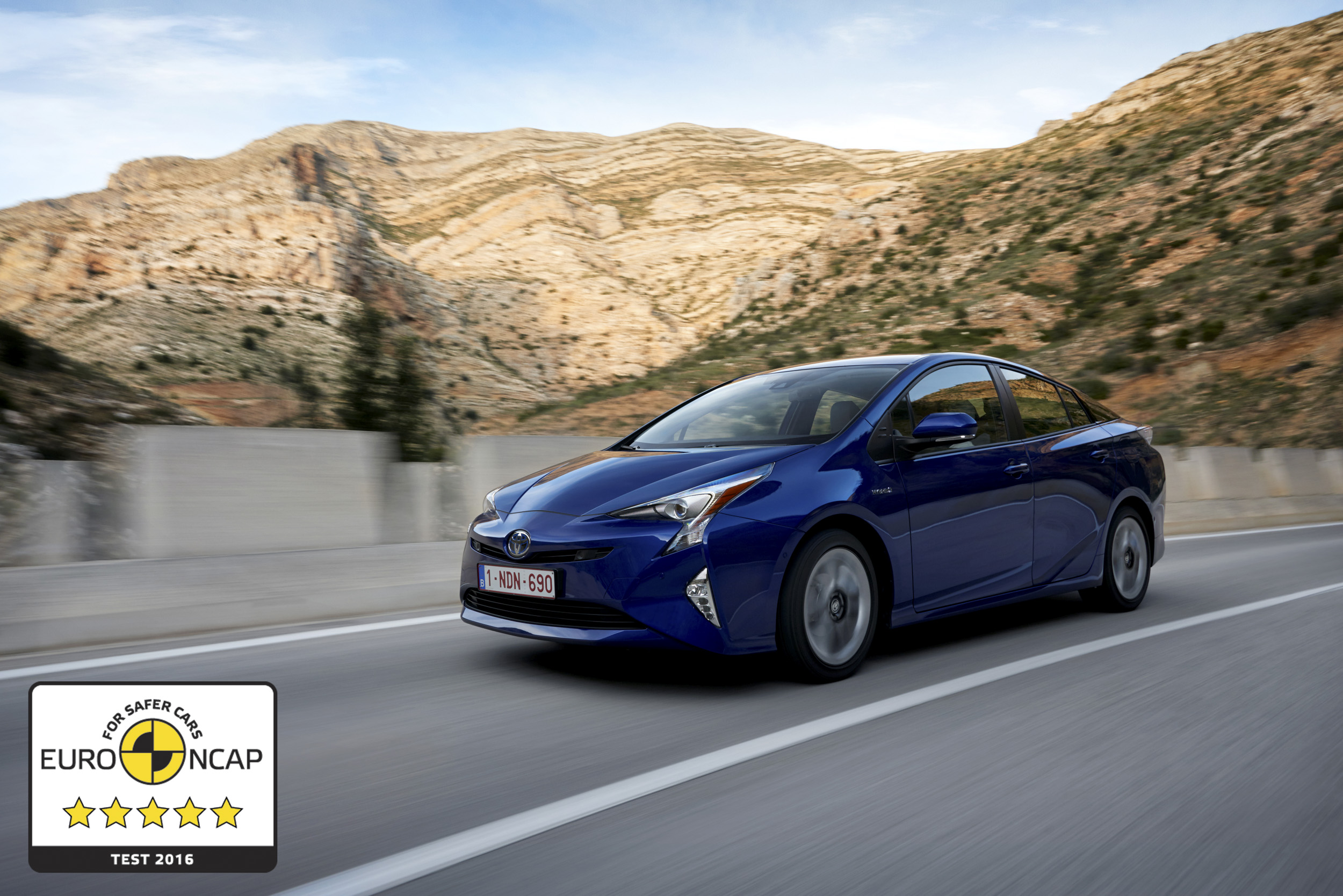 New Toyota Prius awarded top fivestar rating in Euro NCAP safety testing