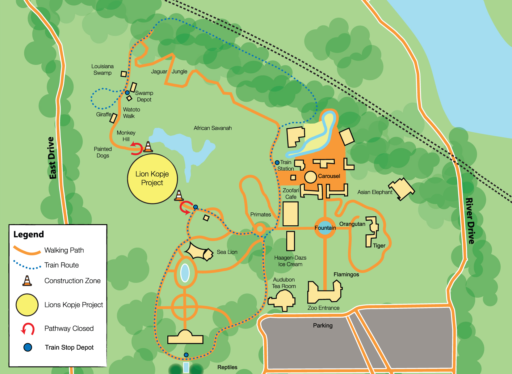 Construction Begins on African Lion Habitat At Audubon Zoo