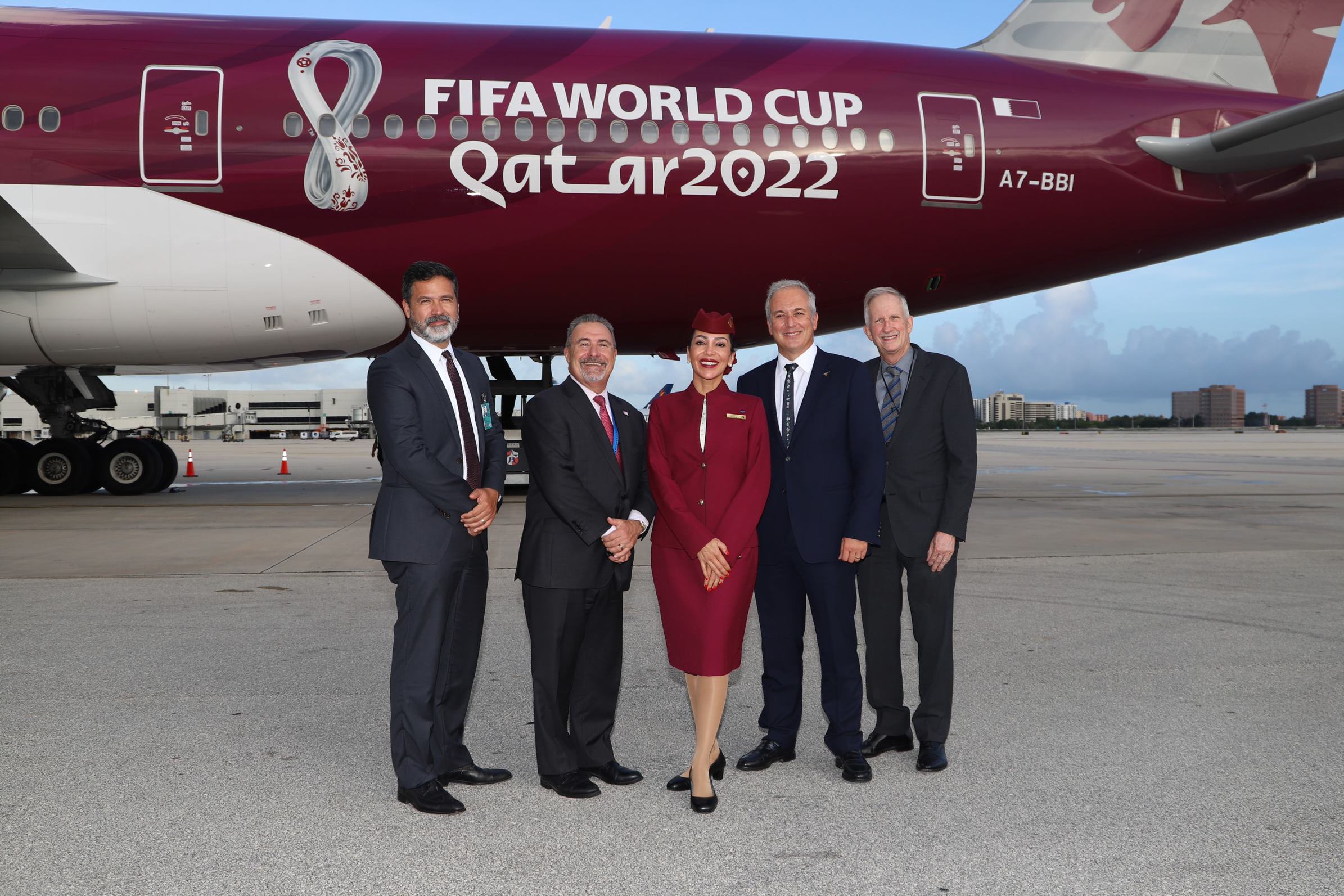 Qatar Airways teams with MIA to debut FIFA World Cup Qatar 2022™ aircraft