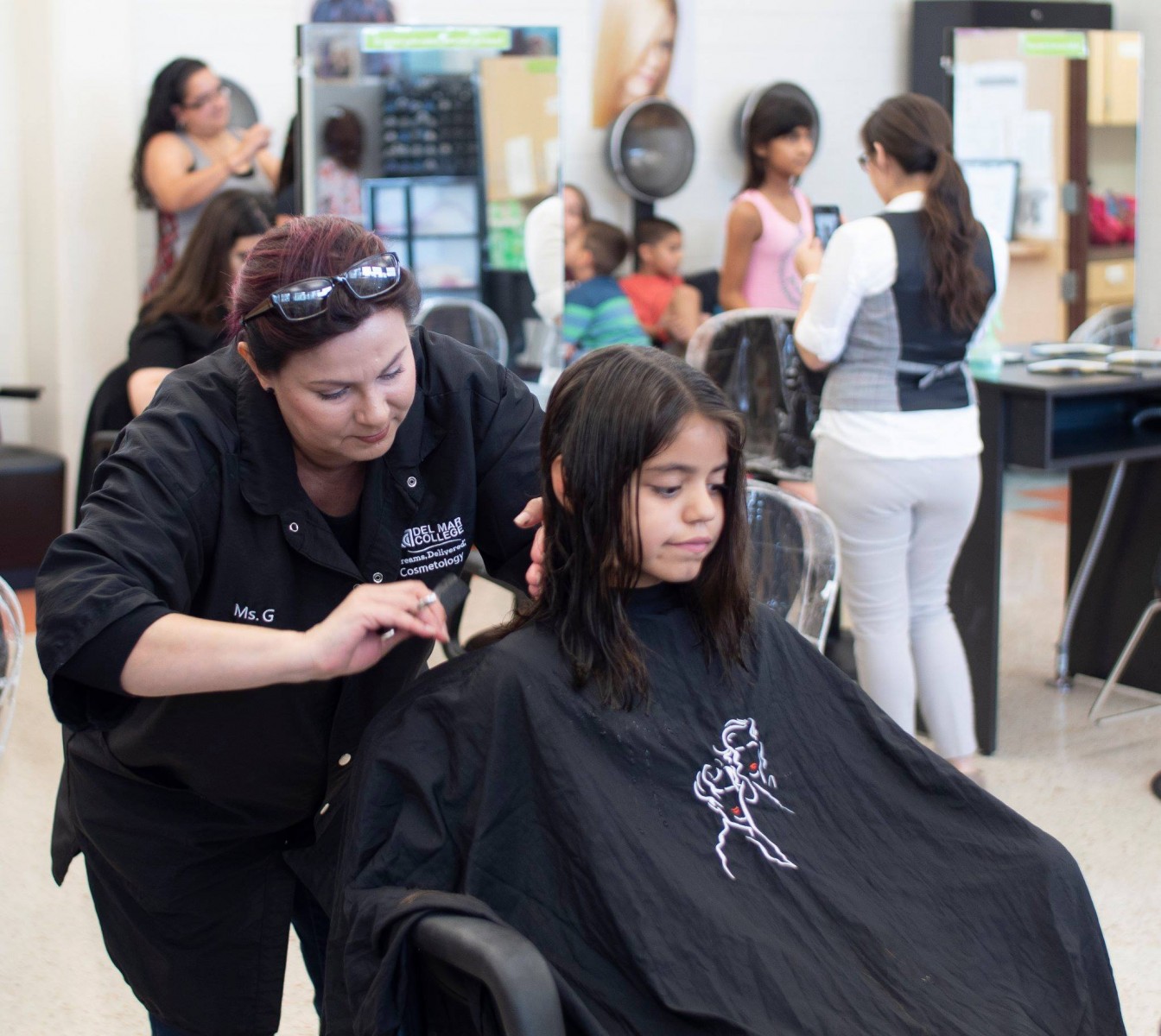 DMC Dual Credit Cosmetology Students Providing Free Haircuts Aug. 810