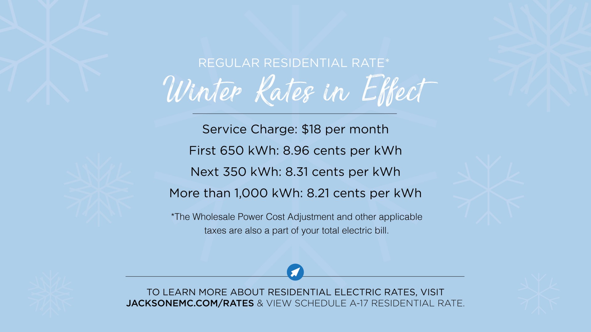 Need to Know Winter Rates In Effect