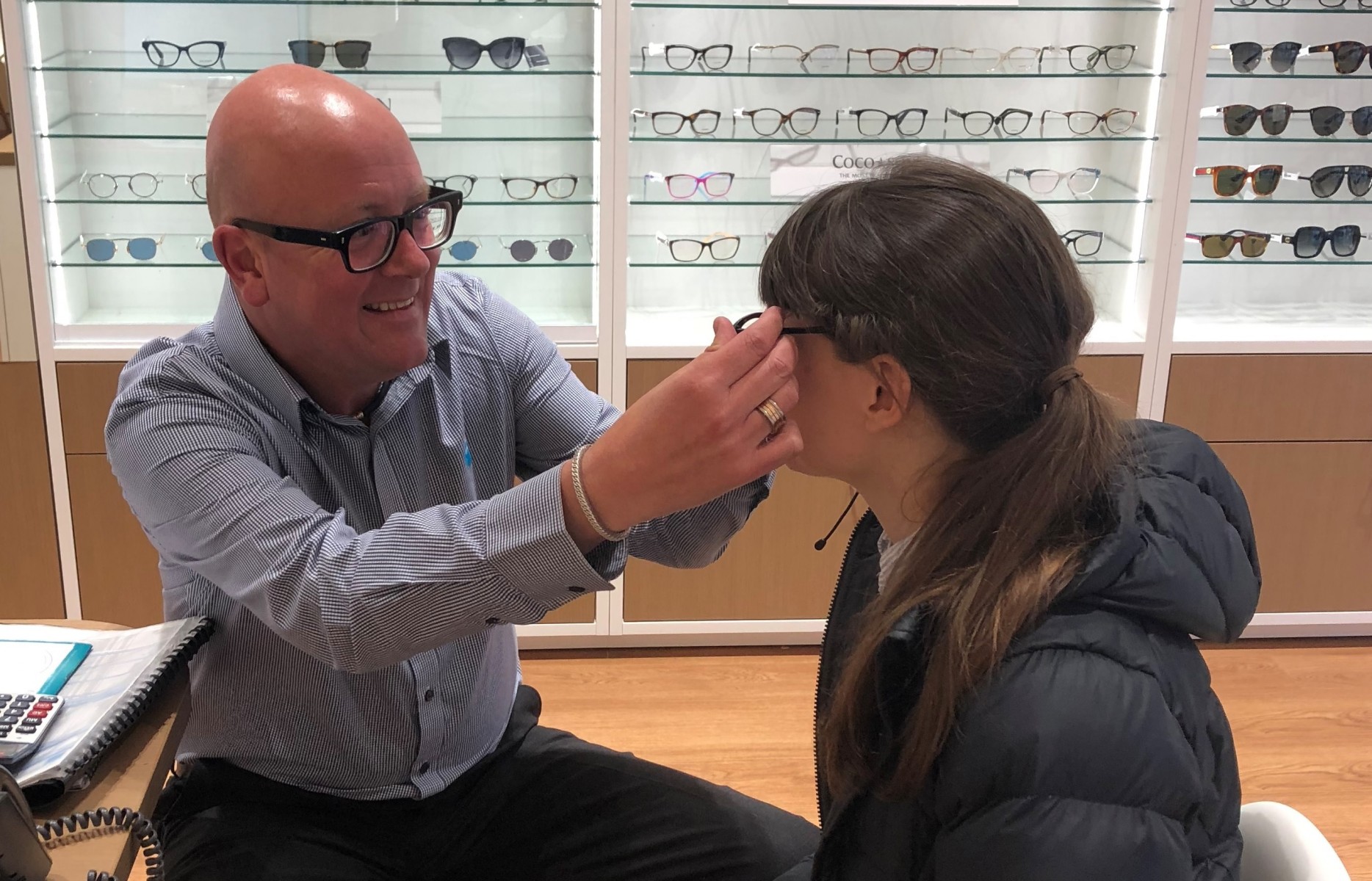 Bupa Optical Hobart manager Jason McGreggor Bupa