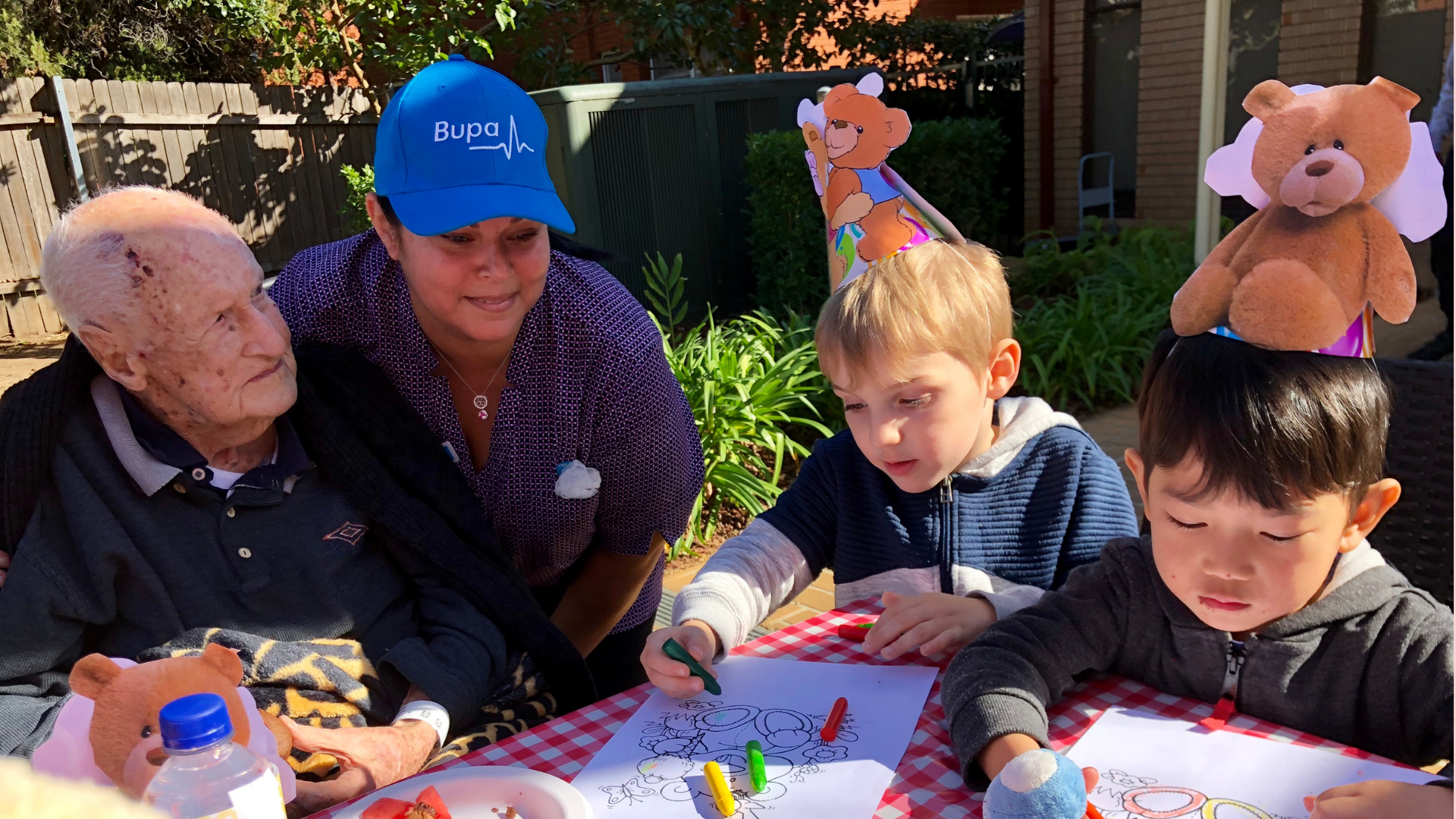 Intergenerational playgroup at Bupa Ashfield Bupa