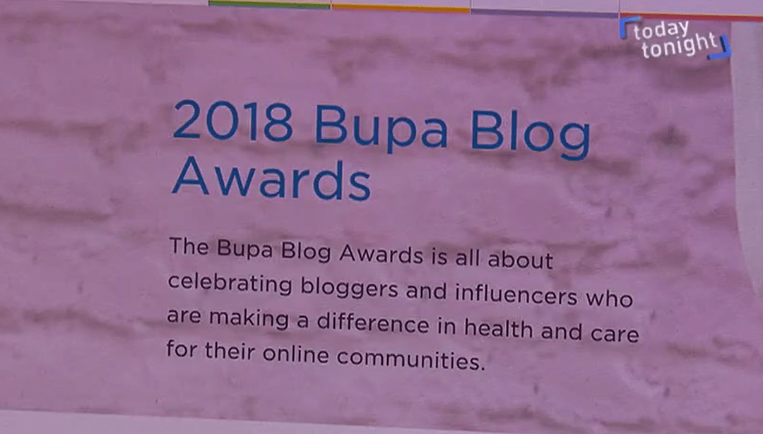 Today Tonight Adelaide Bupa Blog Awards 2018 Bupa