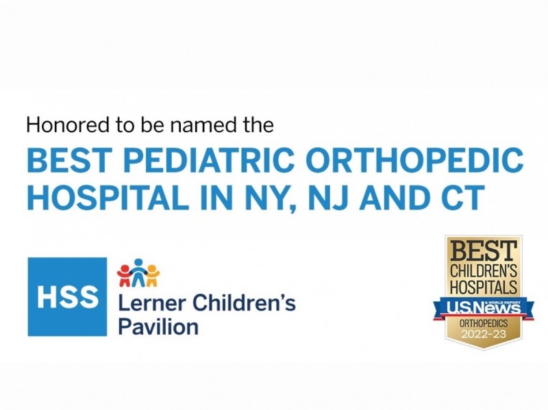 HSS Lerner Children’s Pavilion Rises to Top 10 for Pediatric