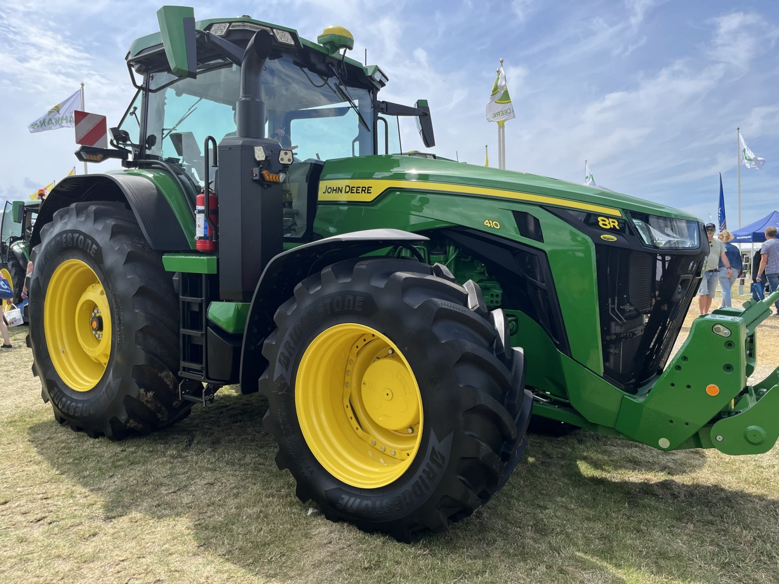Bridgestone VTTRACTOR turning in the right direction with John Deere