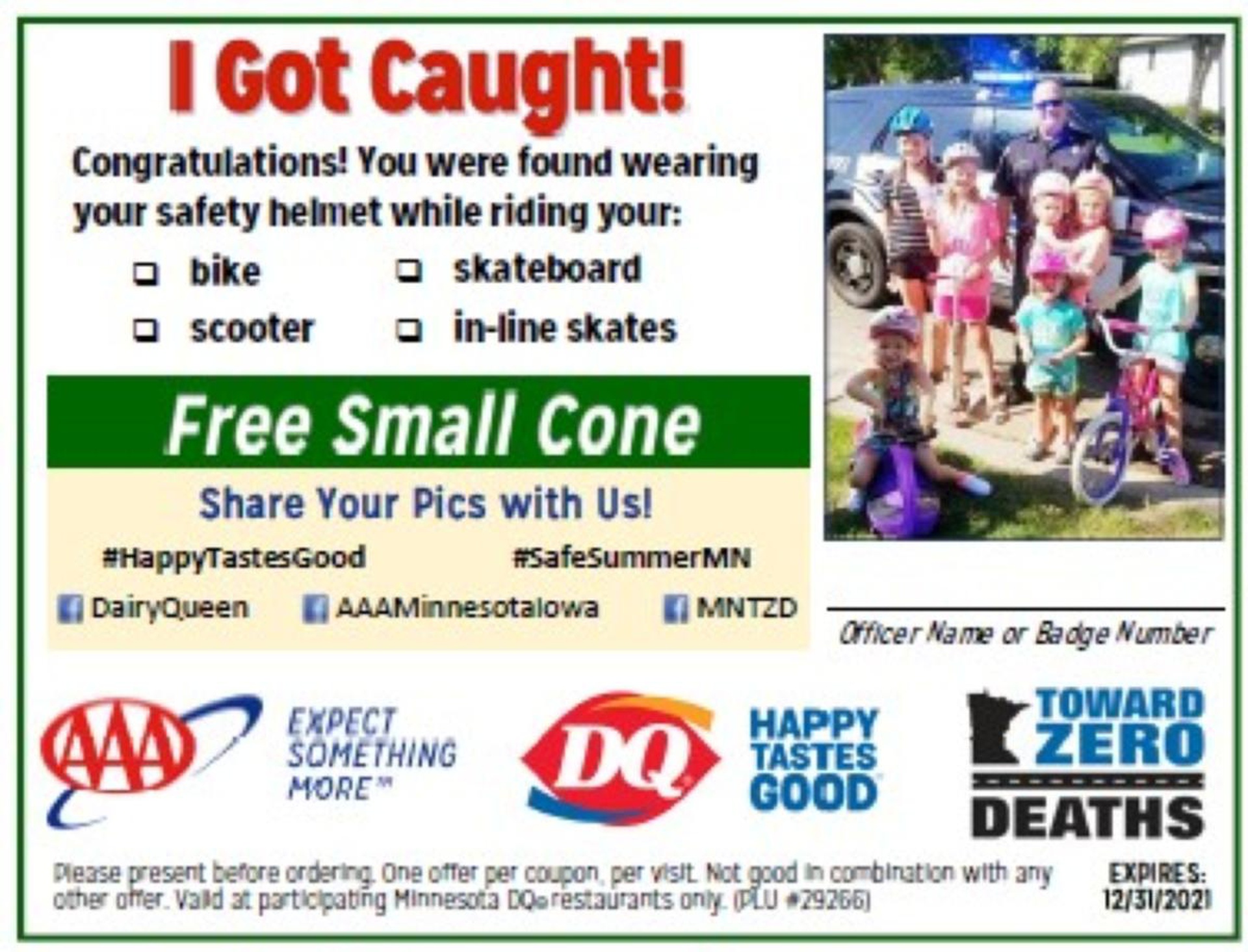 MN Law Enforcement Agencies Looking For Kids Wearing Bike Helmets