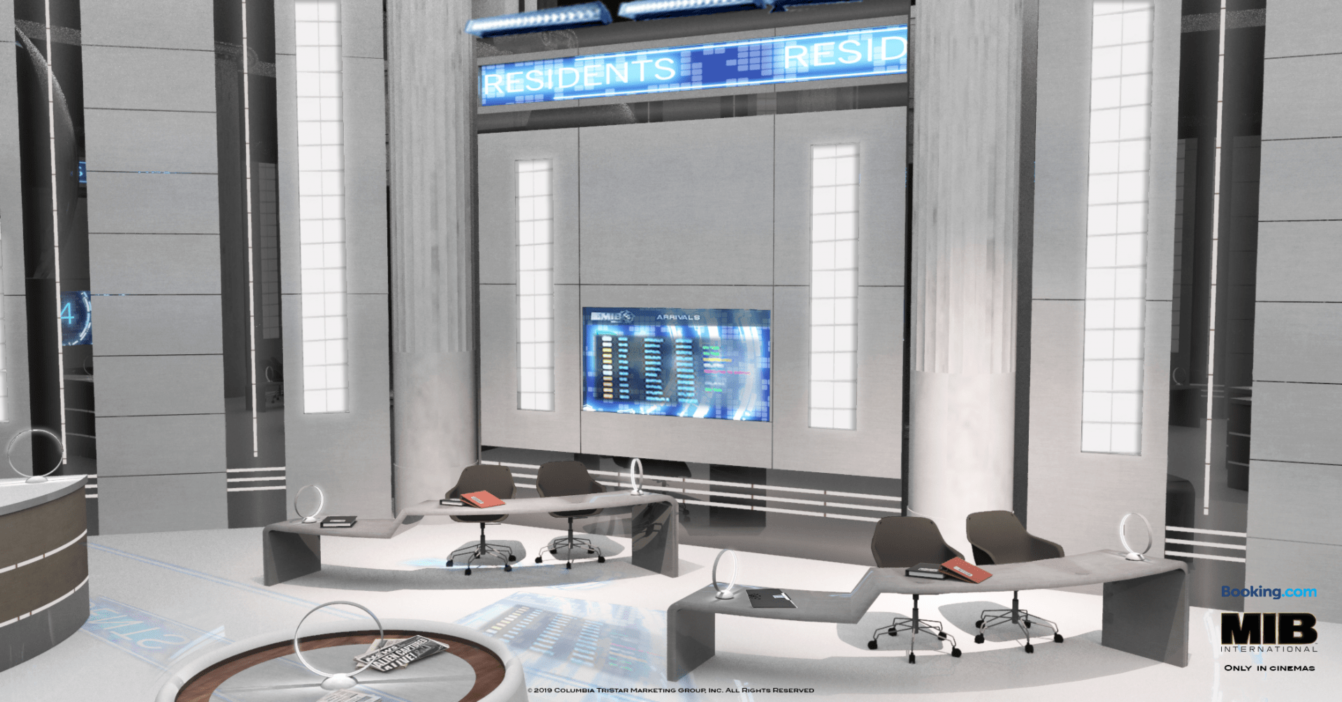 recreates Men in Black™ International Headquarters for