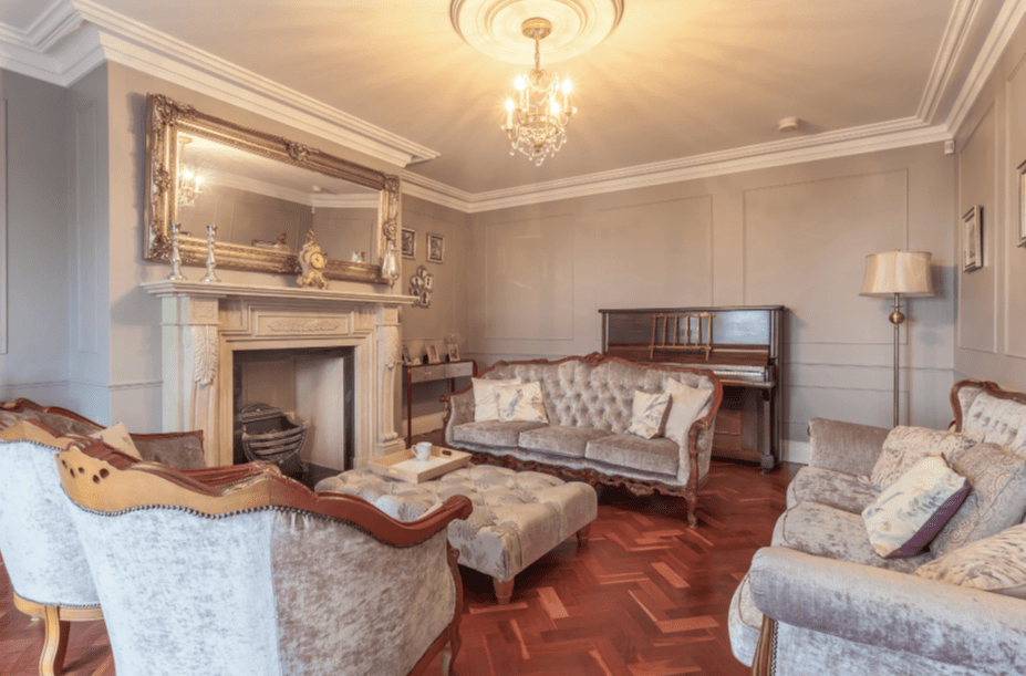 Inside the interior French Victorian style