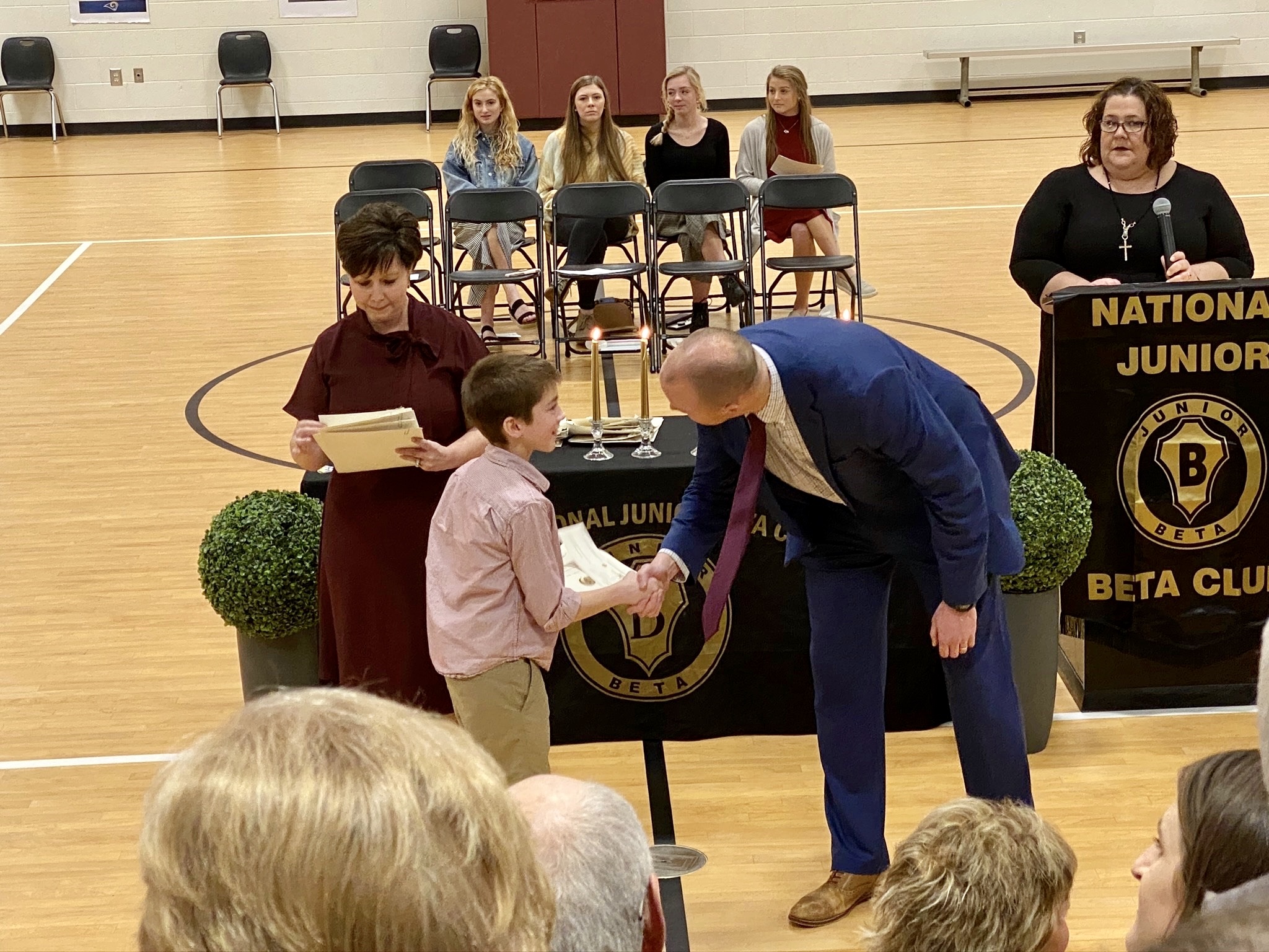 what is beta club induction Jenelle Marks