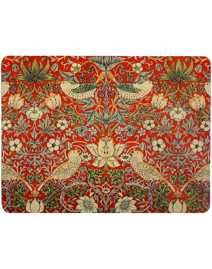 Strawberry Thief Red Pimpernel William Morris Placemats & FREE