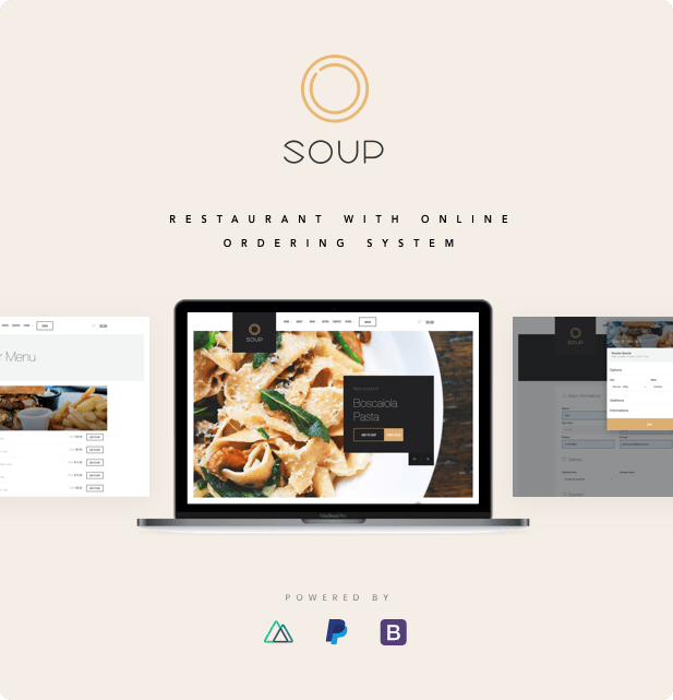 Soup NuxtJS / VueJS Restaurant with Online Ordering System Template Bootstrap4
