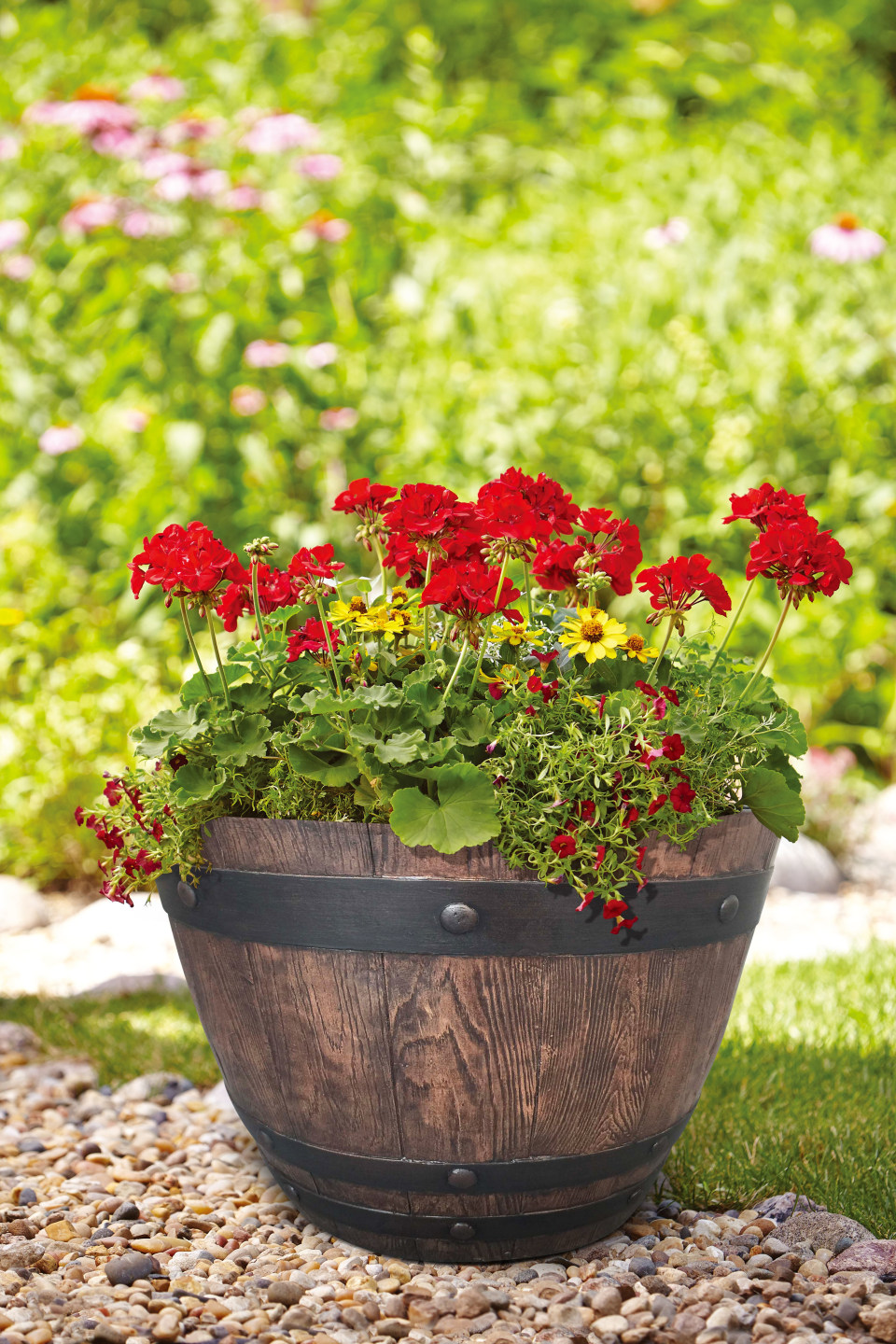 Southern Patio 22" Woodford Barrel Planter, 2pack Homesmartcamera