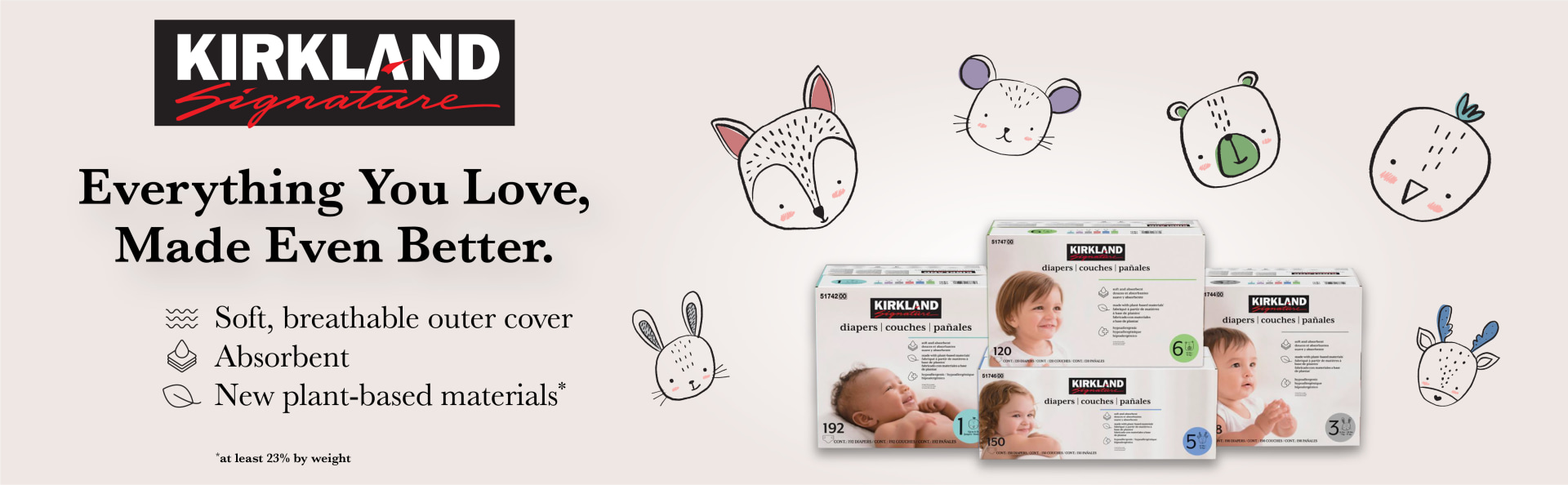 Kirkland Signature Diapers Sizes 3-6 -Select Size – TOYSHIP