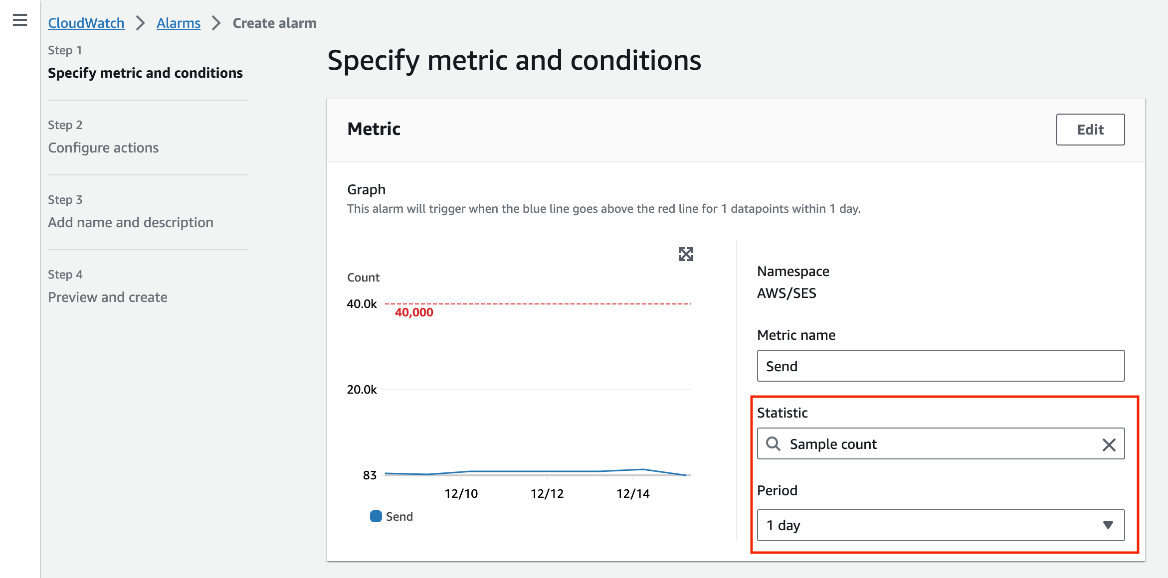 Configure Amazon SES Sending Quota Alerts