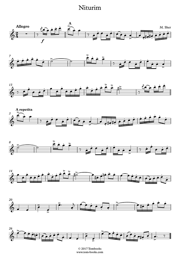 Niturim (Klezmer) (셰어) 플루트 악보