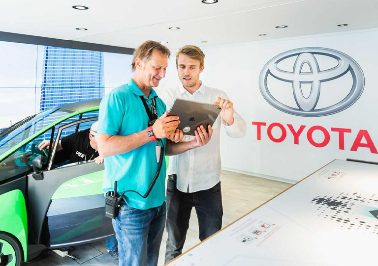 Die Mobilität von entdecken Toyota DE