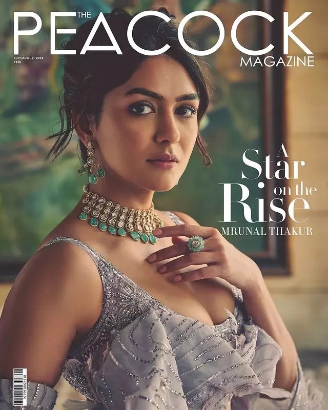 Mrunal Thakur's Stunning Presence on Peacock Magazine Mrunal Thakur's