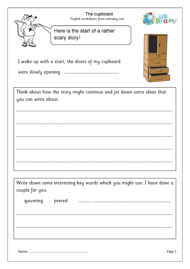 Cupboard Story Writing Year 36 by