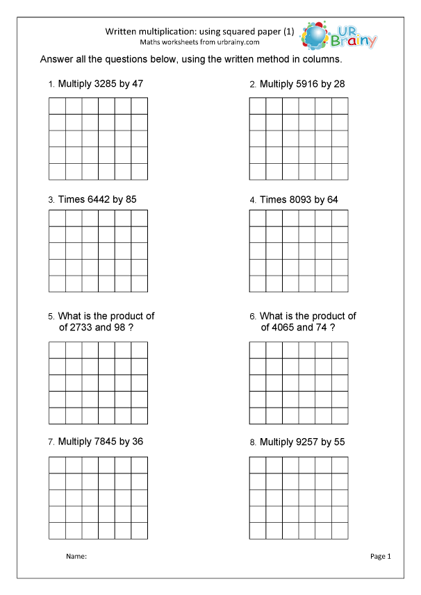 Multiply 4digits by 2digits using squares Multiplication by