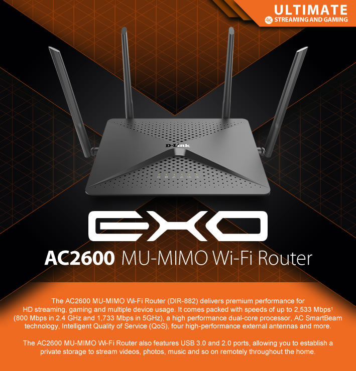 AC2600 MUMIMO WiFi Router DLink